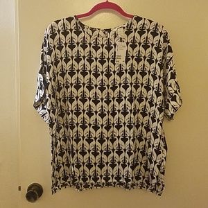 H&M Greyhound print blouse Sz 14